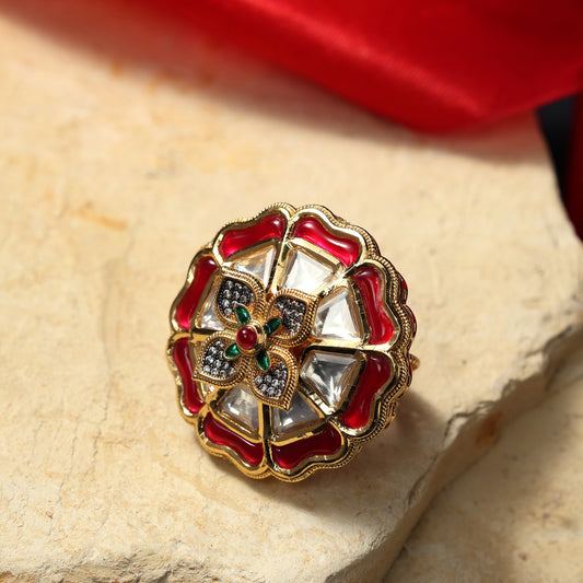 ORNATE CIRCULAR STATEMENT RING