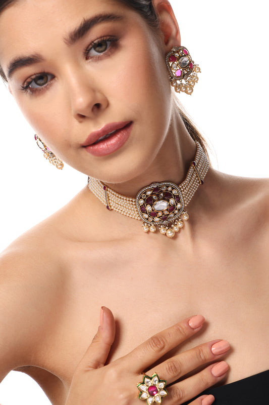 KUNDAN PEARL CHOKER