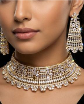 Choker Necklace & Earrings Set