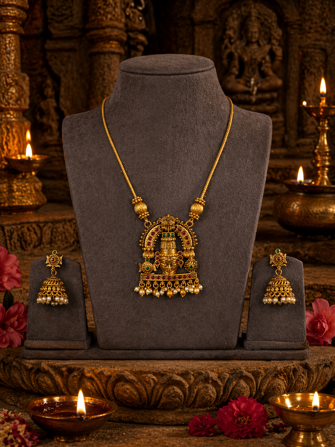DIVINE VISHNU TEMPLE GRANDEUR SET
