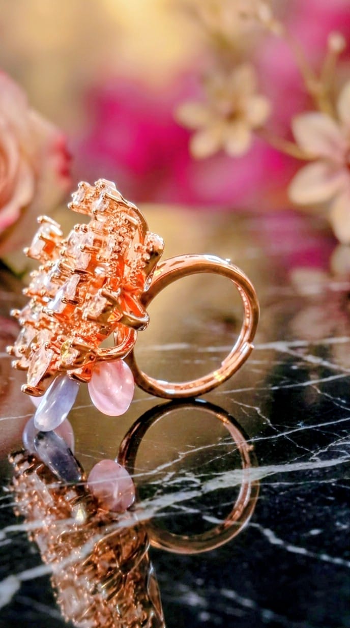 RATNA TARANG CZ BLOOM RING