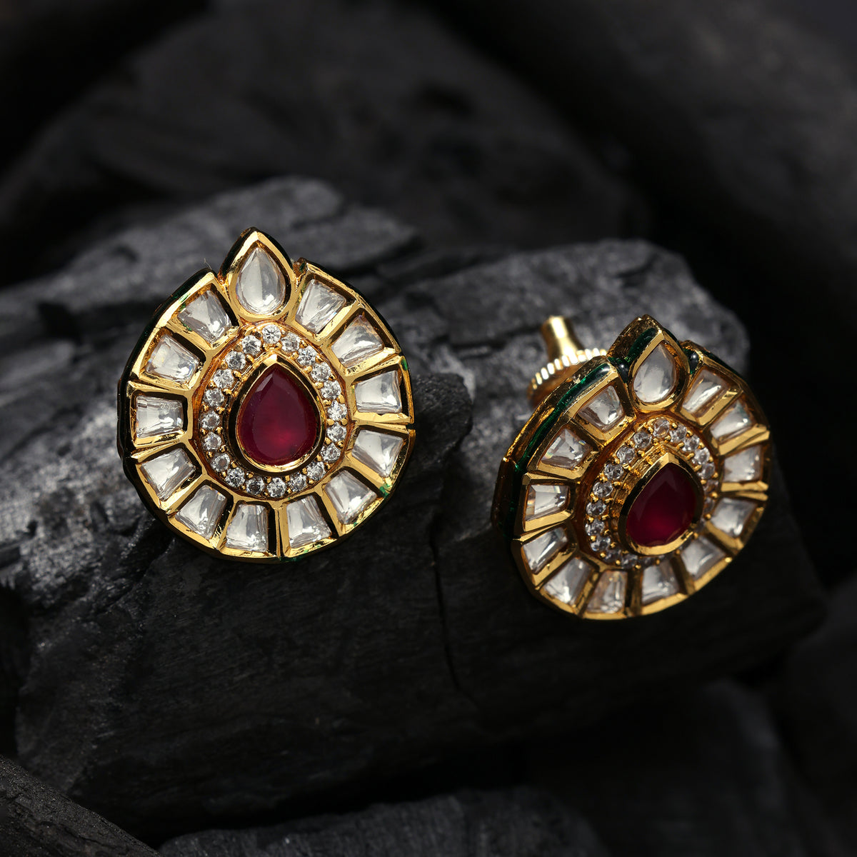 RUBY RADIANCE EARRINGS