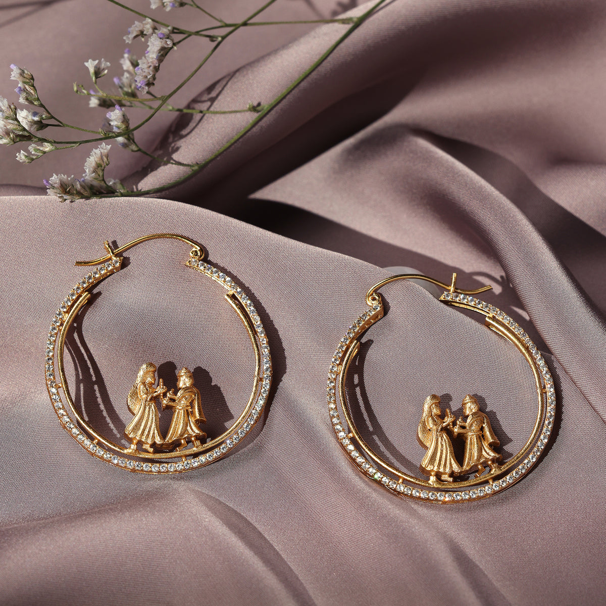 VIVAHARA-THE ETERNAL CZ UNION HOOPS