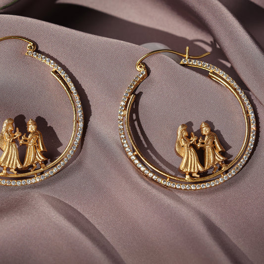 VIVAHARA-THE ETERNAL CZ UNION HOOPS