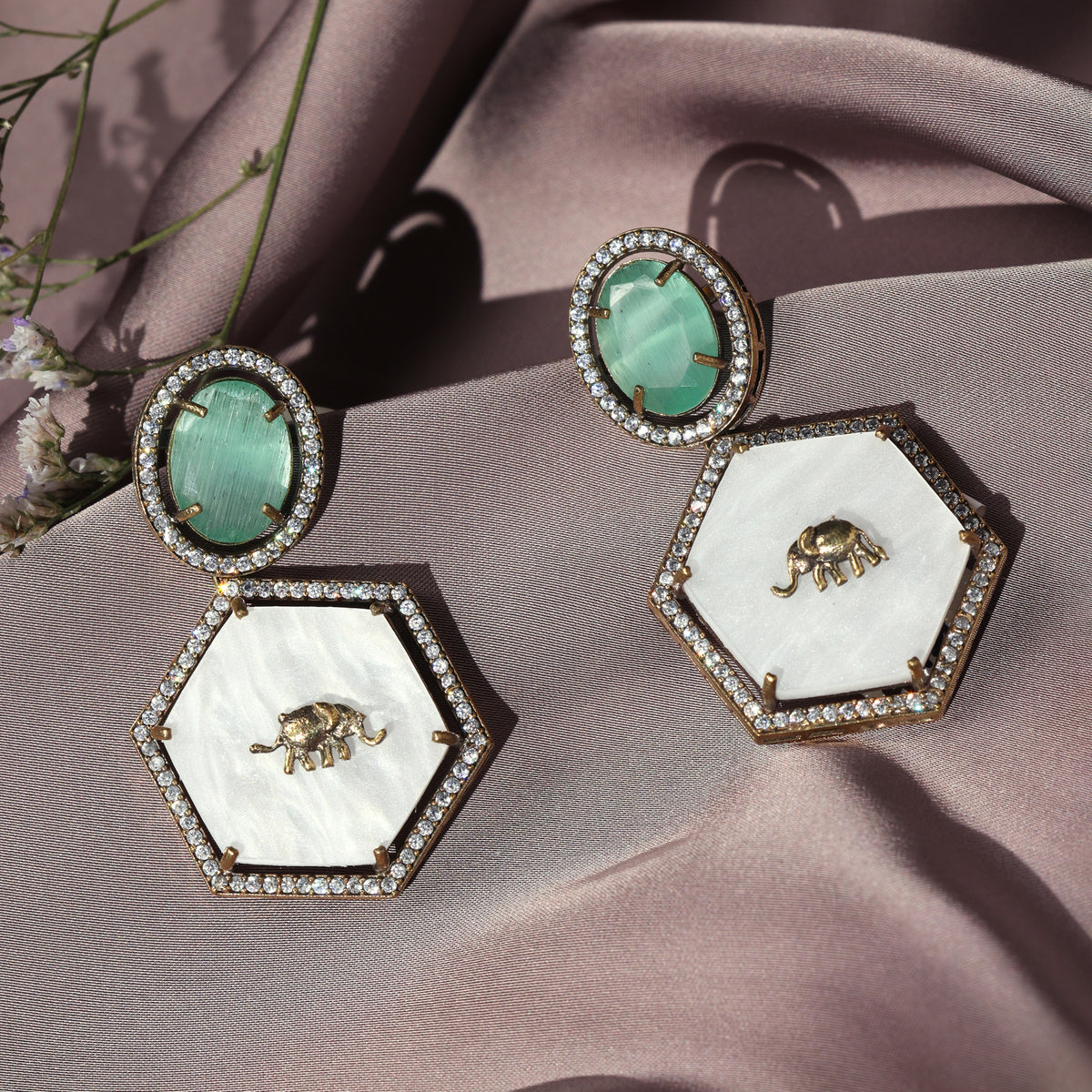 GAJRAJA-THE EMPRESS TUSK EARRINGS