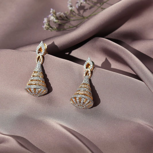 SVARNA DHARA-THE CASCADE OF LIGHT EARRINGS