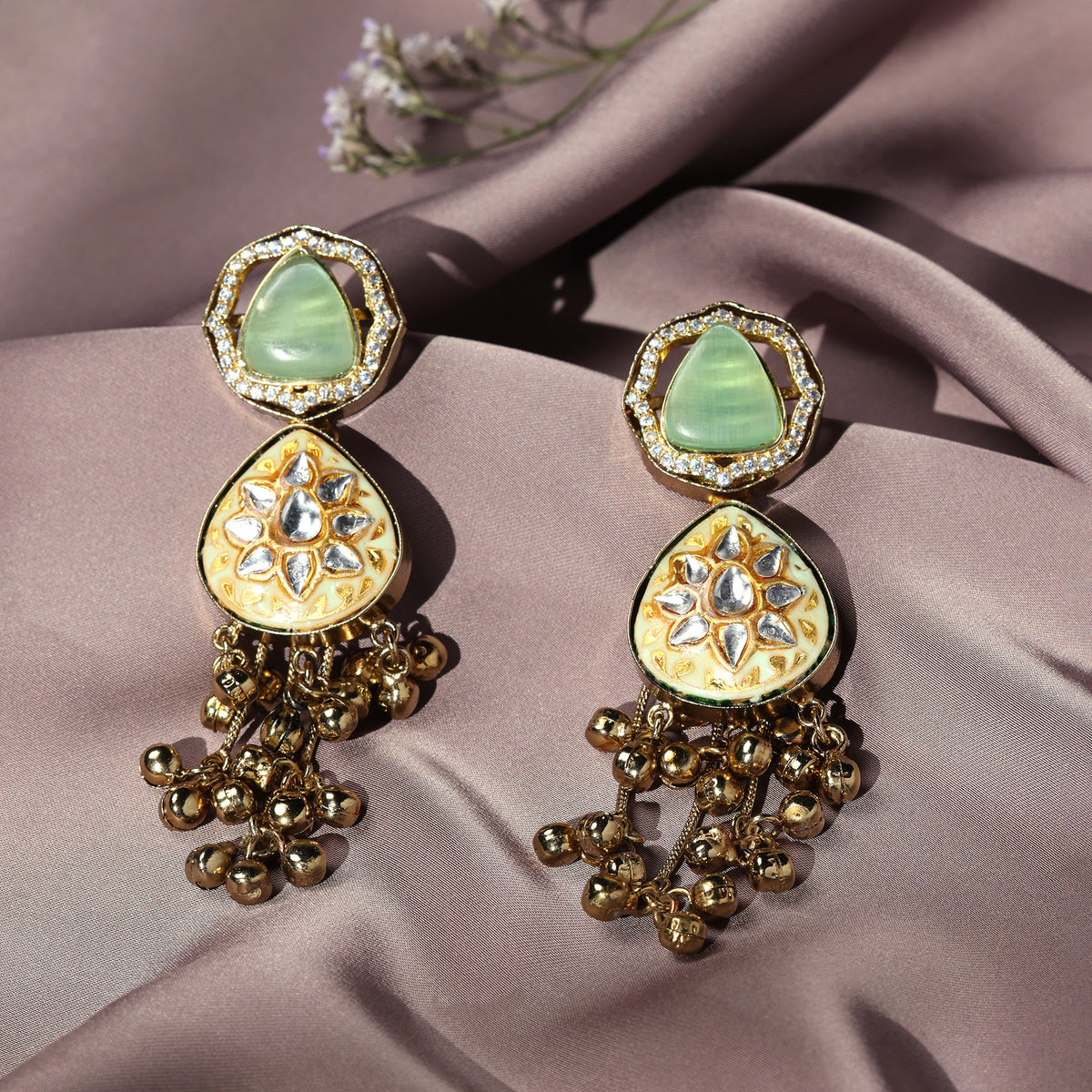 REGAL BLOOM TEARDROP EARRINGS
