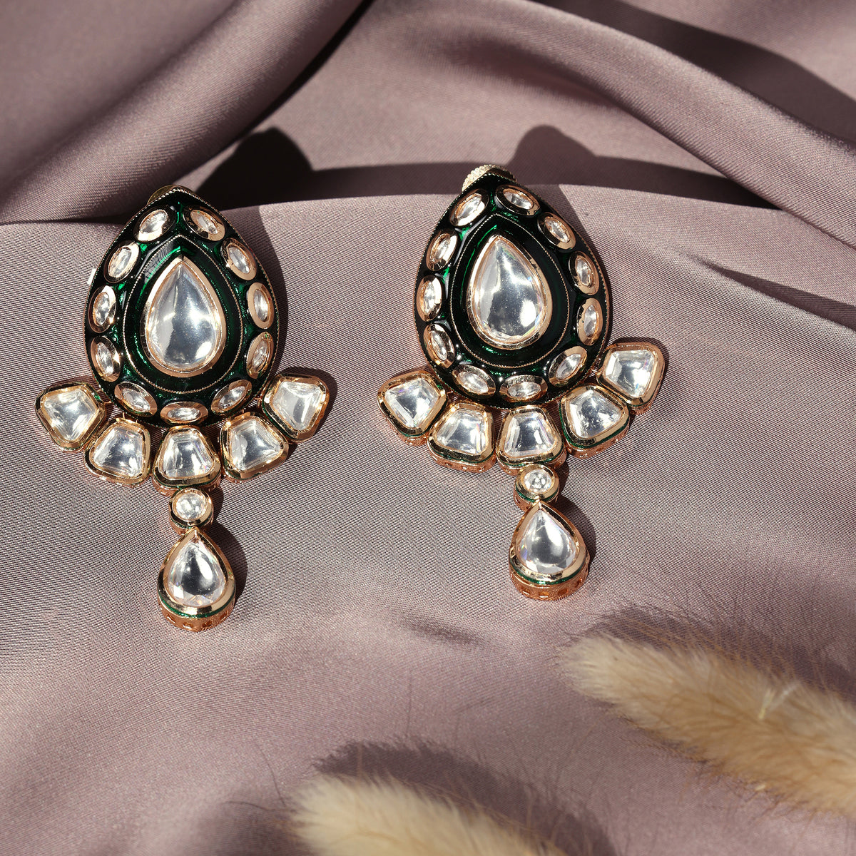 SITATA TEARDROP MEENAKARI EARRINGS