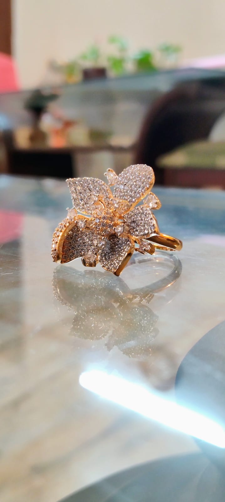 CZ BLOSSOM RING