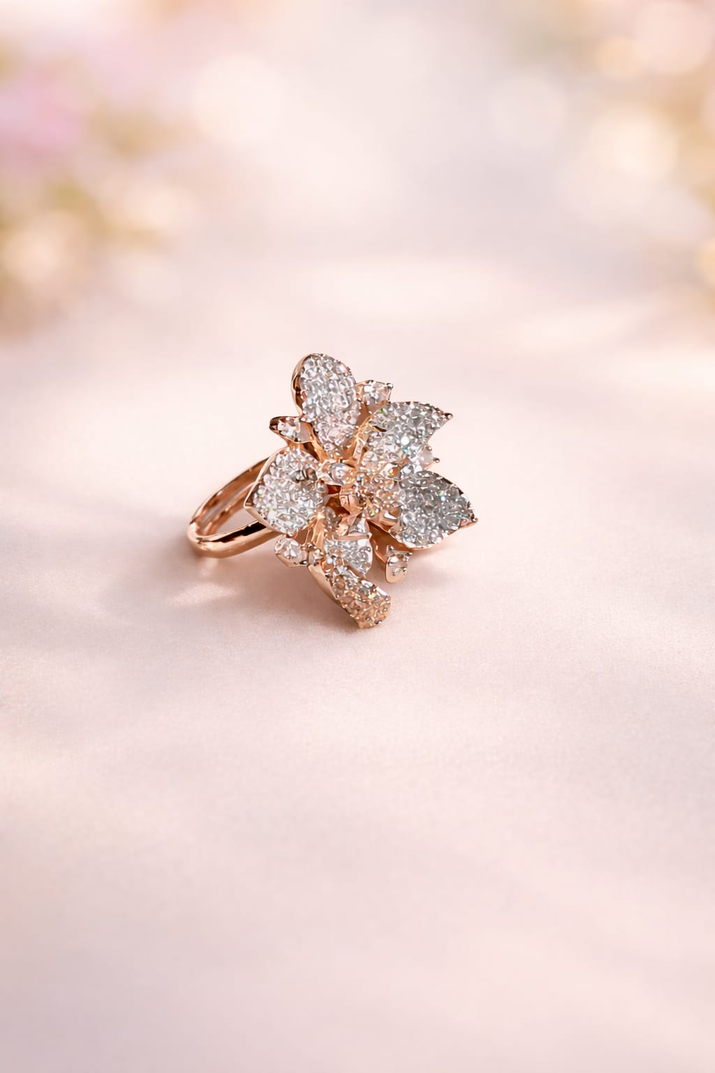 CZ BLOSSOM RING