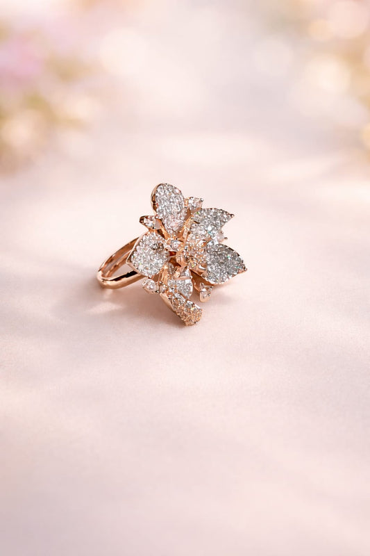 CZ BLOSSOM RING