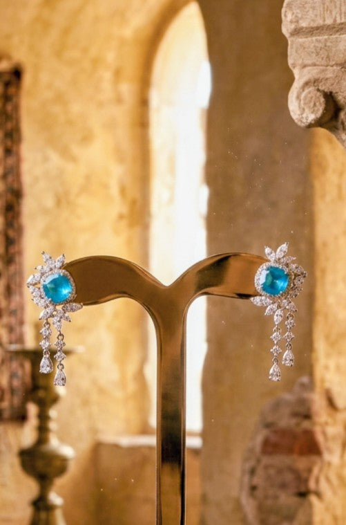 CELESTIAL BLOOM CZ EARRINGS