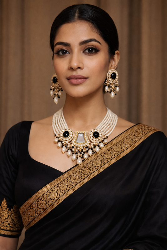 MIDNIGHT PEARL HERITAGE CHOKER SET