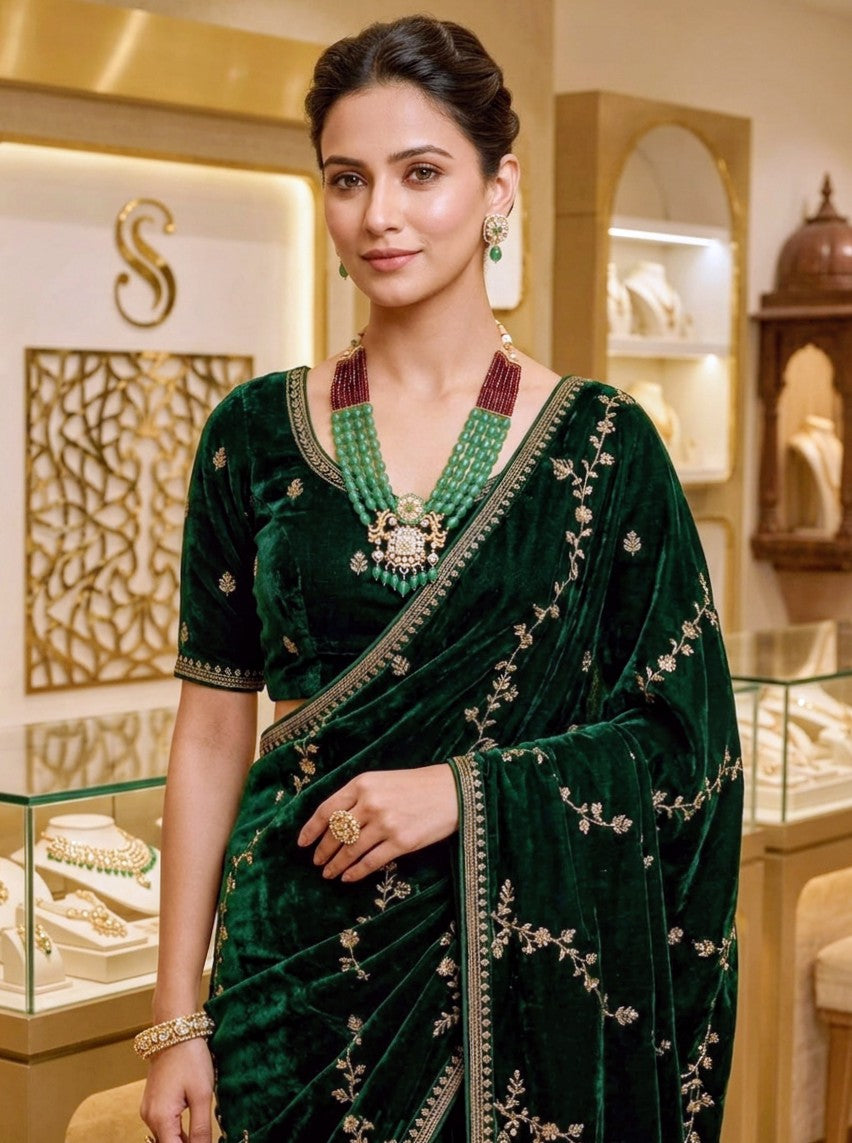 EMERALD ROYALE HERITAGE MOISSANITE NECKLACE SET