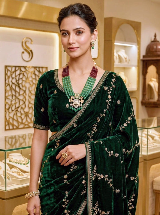 EMERALD ROYALE HERITAGE MOISSANITE NECKLACE SET