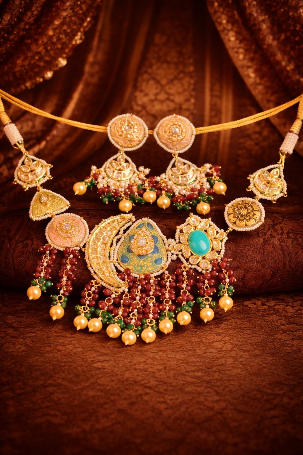 NOOR-E-MEHER STATEMENT NECKLACE SET