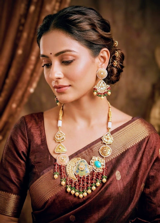 NOOR-E-MEHER STATEMENT NECKLACE SET
