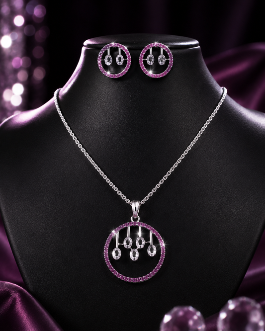 Celestia Royale CZ Pendant Set