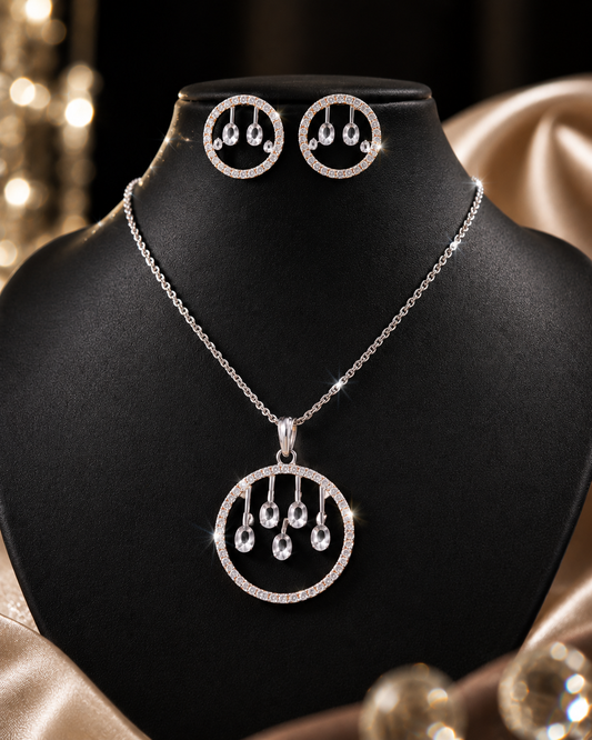 Celestia Royale CZ Pendant Set