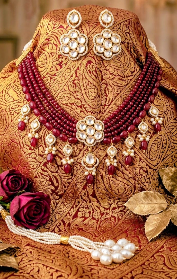 HERITAGE CRIMSON TREASURE MOISSANITE NECKLACE SET
