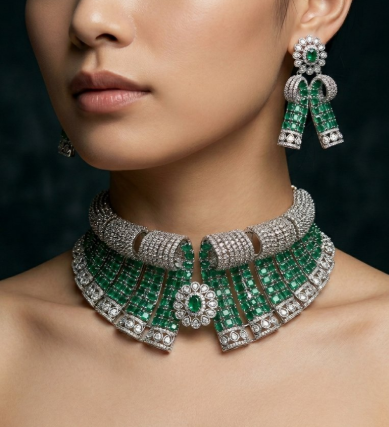 Statement Choker Necklace Set