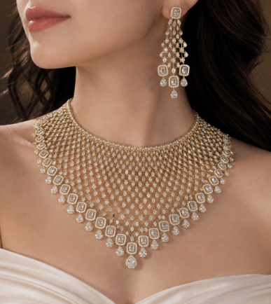 Ornate Stone Choker Necklace