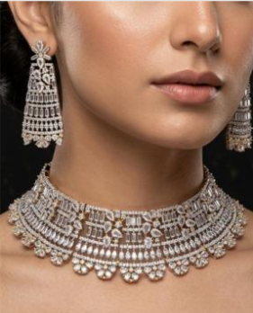 Choker Necklace &  Earrings Set