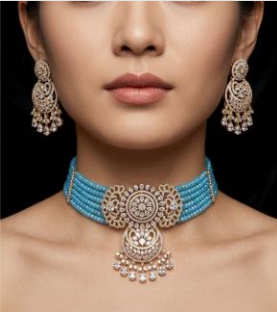 Beaded Choker Necklace Set