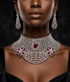 Bridal Choker Necklace  Set