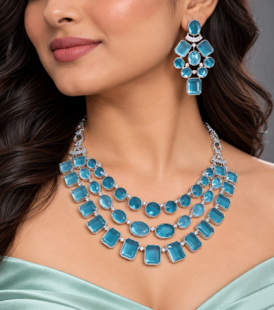 Multicolour Layered Statement Necklace