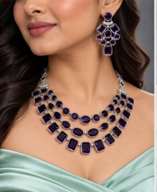 Multicolour Layered Statement Necklace