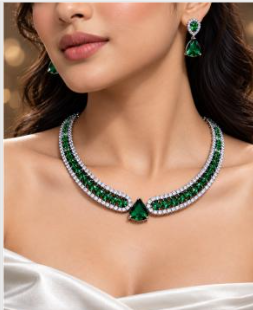 Blue Stone Collar Necklace