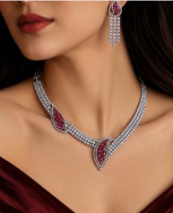 Motif Necklace & Earrings Set