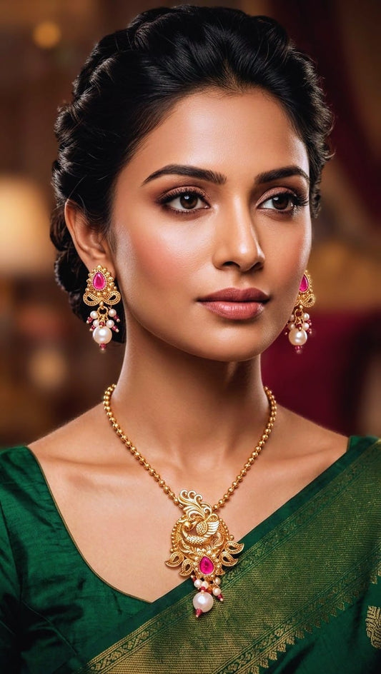 LAKSHMI TEMPLE NECKLACE SET