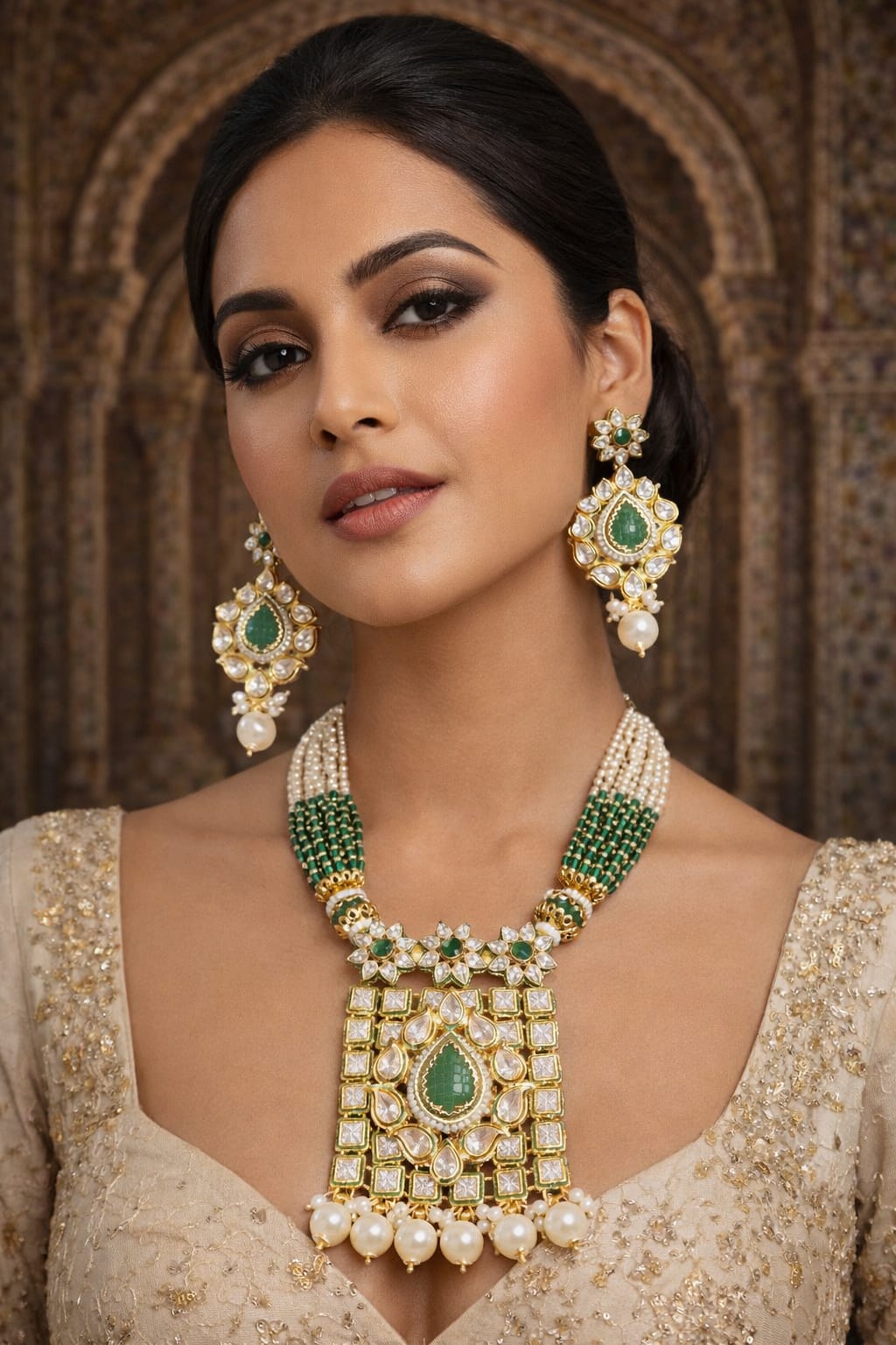 EMERALD RADIANCE HEIRLOOM NECKLACE SET