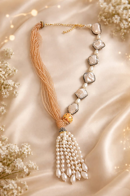PEACH HARMONY PEARL CASCADE