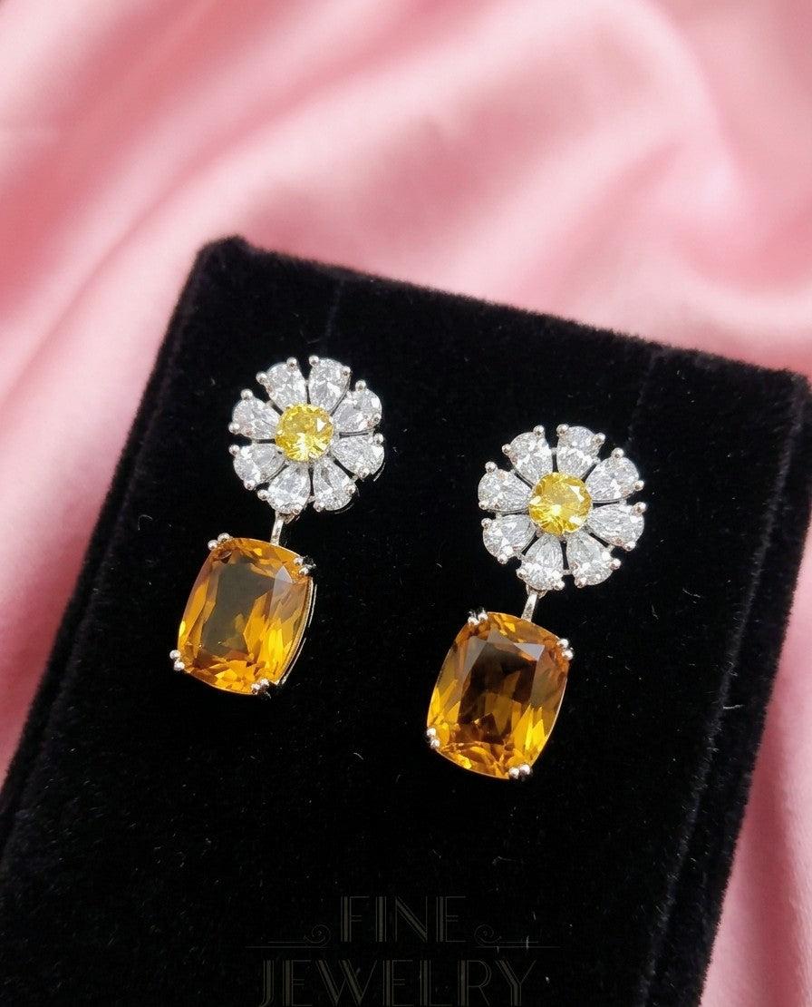 SCARLET MAJESTY CZ EARRINGS