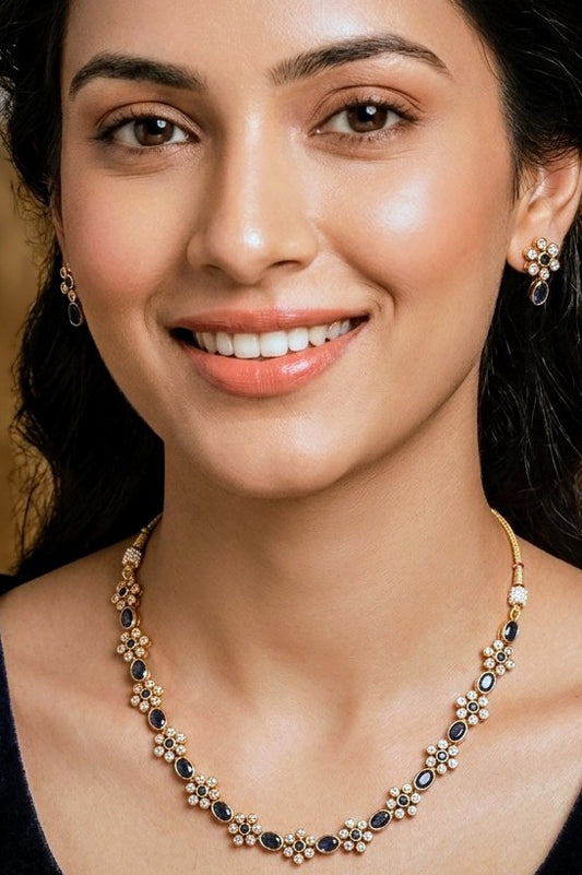 MOONLIT KUNDAN NECKLACE SET
