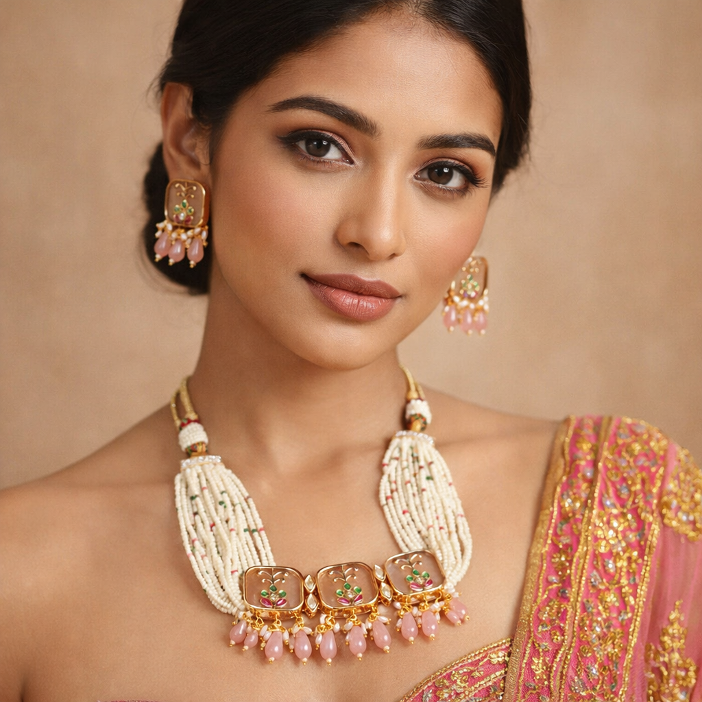 RANGREZ BLOOM MEENAKARI SET