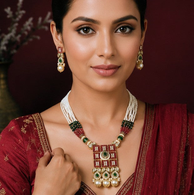 RAJWADA SHRINGAR KUNDAN NECKLACE