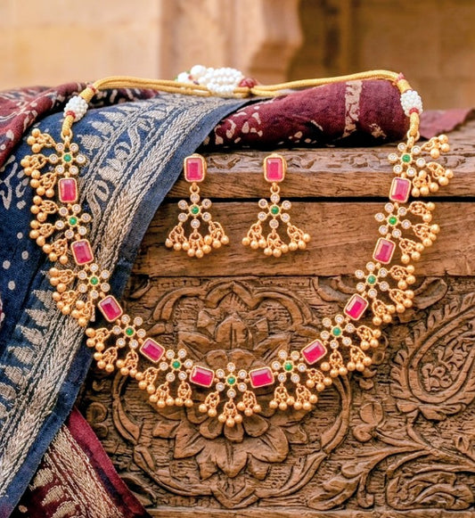 RUBY HERITAGE NECKLACE SET
